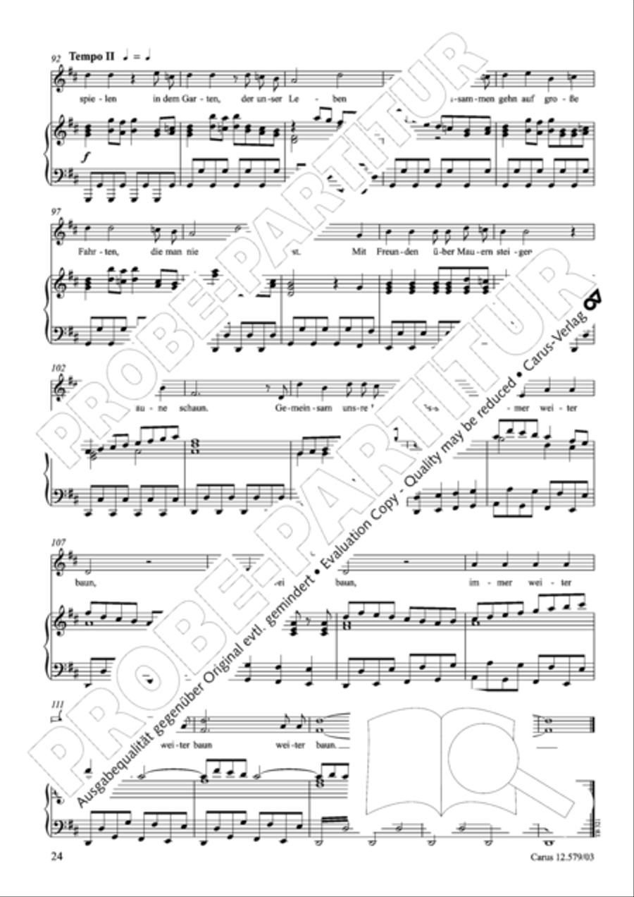 Der Garten des Riesen Der Garten des Riesen Children's Choir scores gallery preview page 25