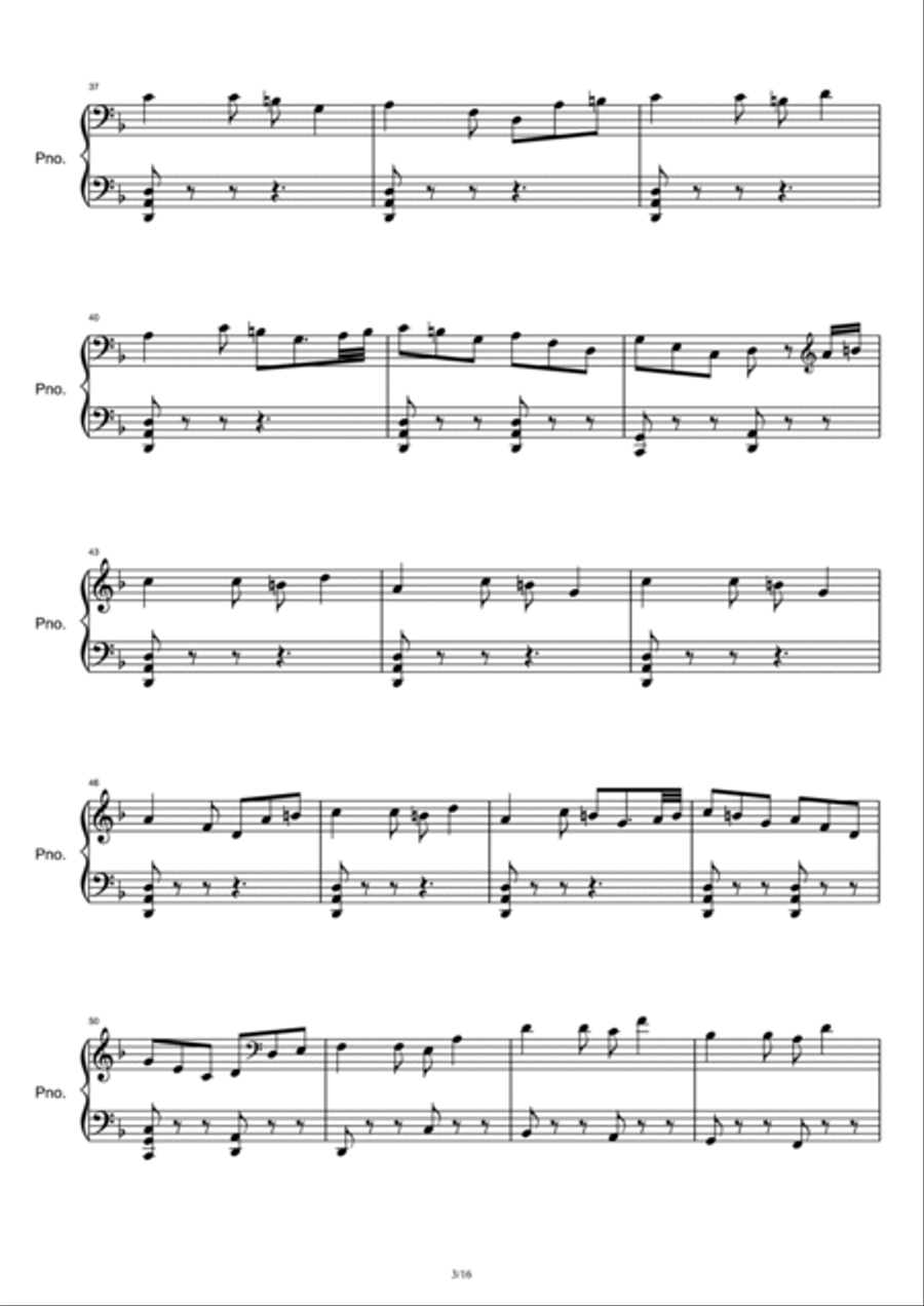 Jack Sparrow Piano Solo scores gallery preview page 3