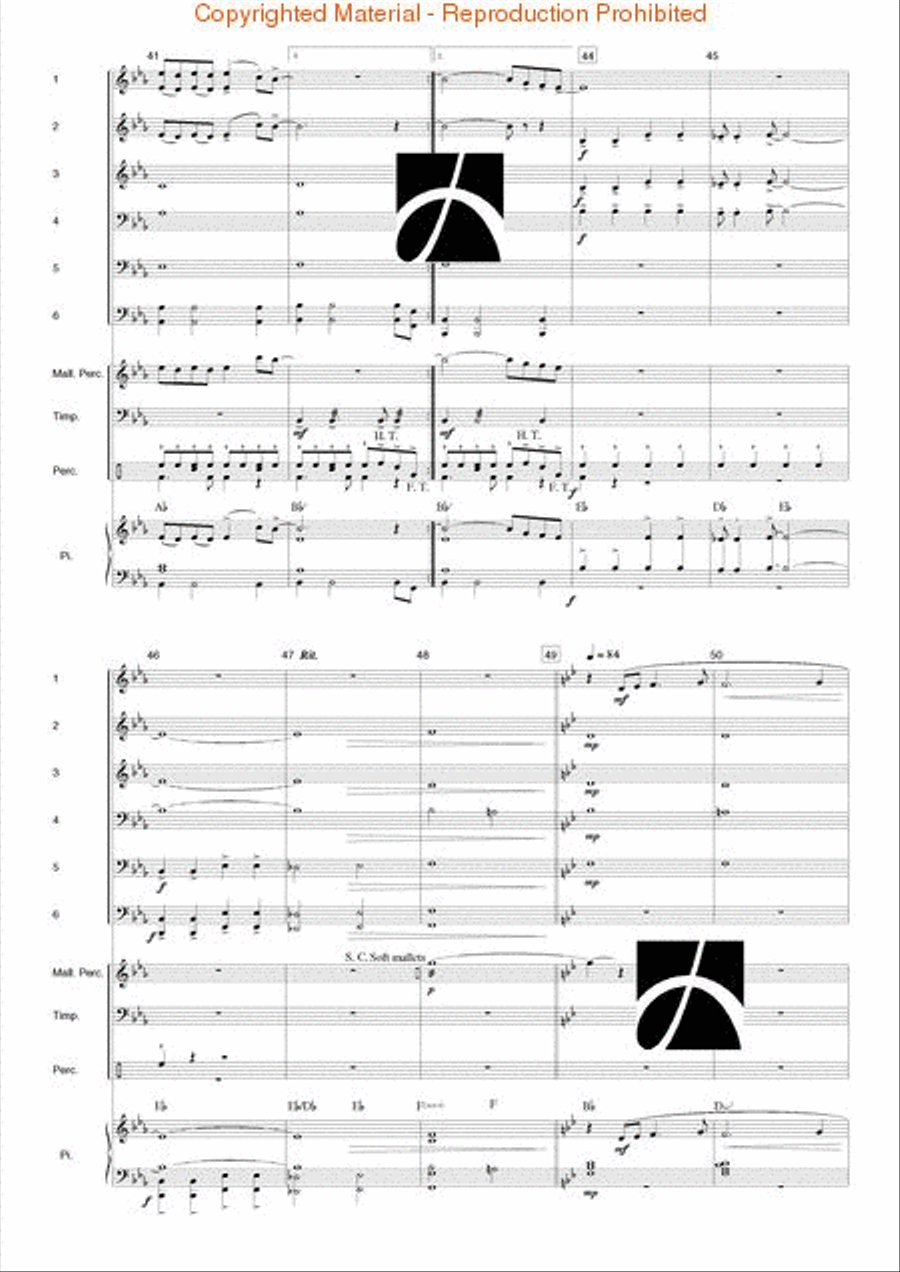 Junior Rock Sc/pt Grade 2 Concert Band scores gallery preview page 6