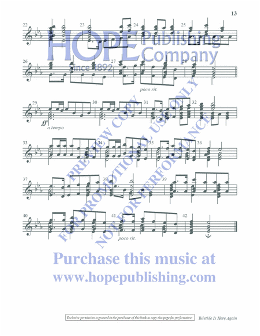 Ring with Less for Christmas Handbell Choir scores gallery preview page 14