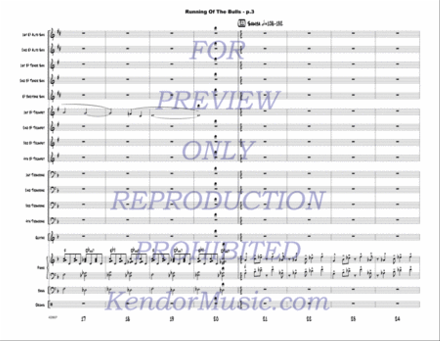Running Of The Bulls Jazz Ensemble scores gallery preview page 4
