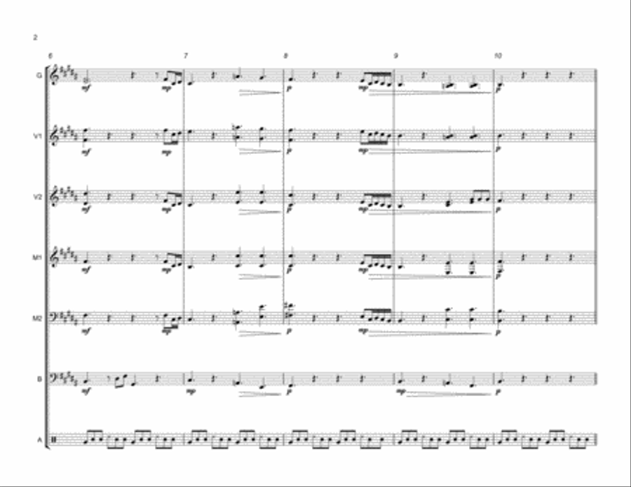 In My Room Percussion Ensemble scores gallery preview page 3