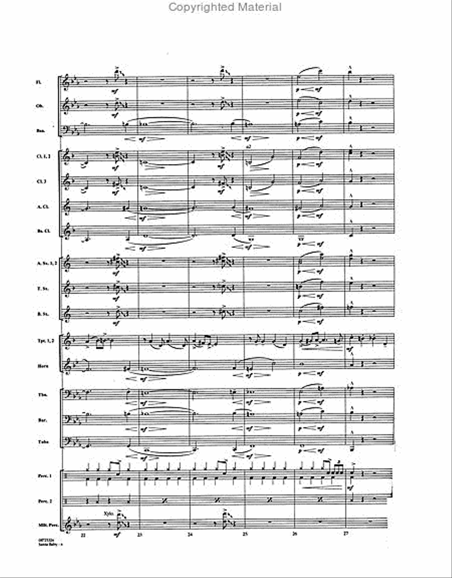 Santa Baby Concert Band scores gallery preview page 5