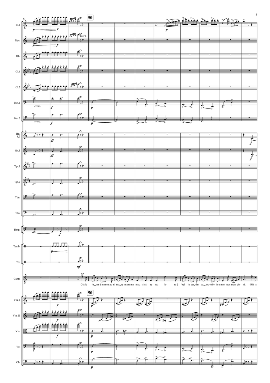La Danza (Tarantella Napolitana) G.Rossini Full Orchestra scores gallery preview page 5