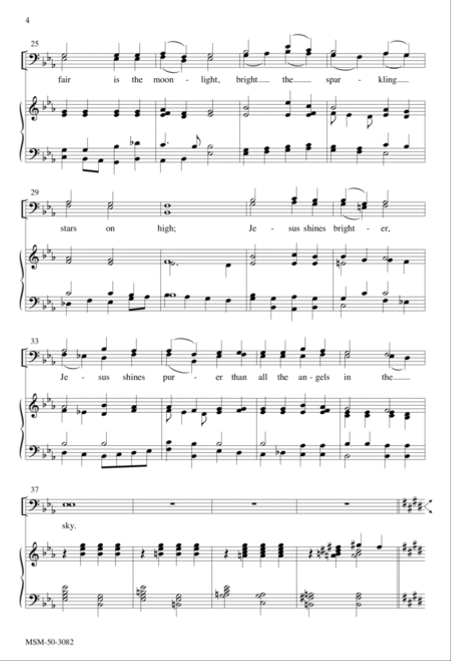 Fairest Lord Jesus 4-Part scores gallery preview page 4