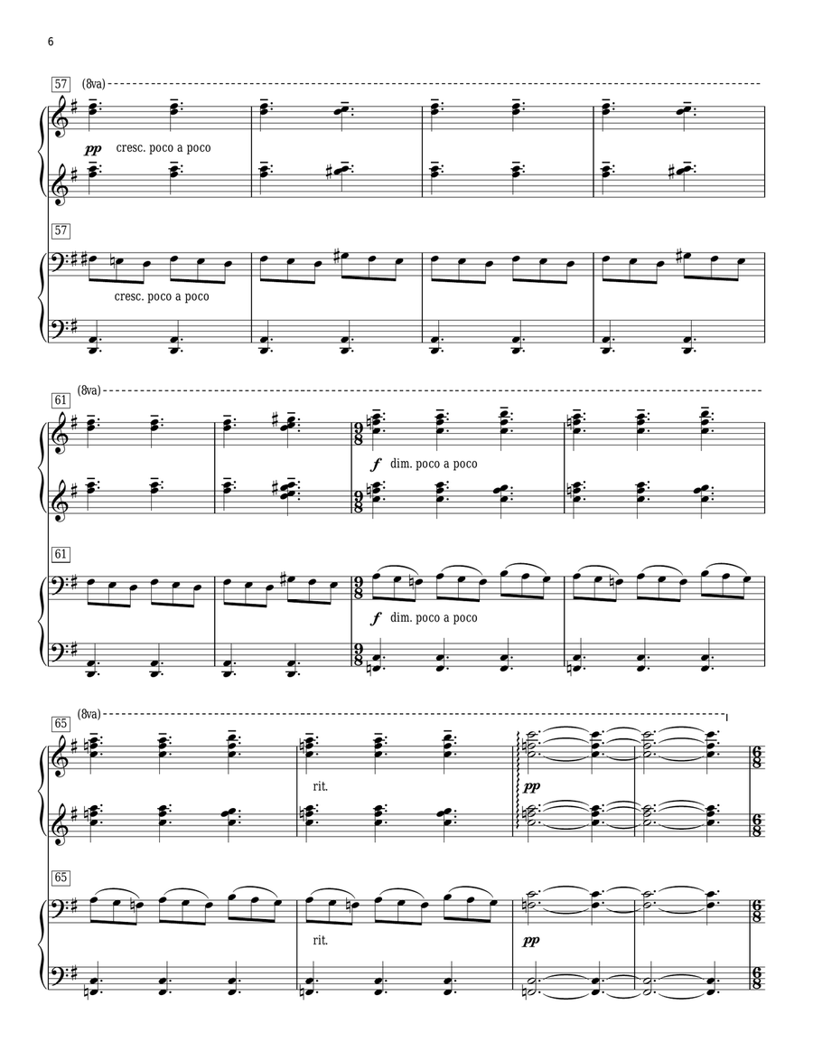 I Saw Three Ships (arr. Phillip Keveren) Piano Duet scores gallery preview page 6