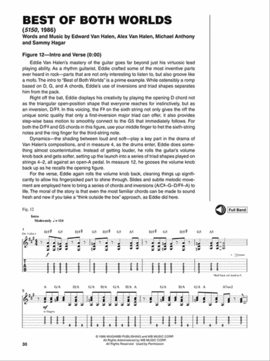 Van Halen – Signature Licks Electric Guitar scores gallery preview page 5