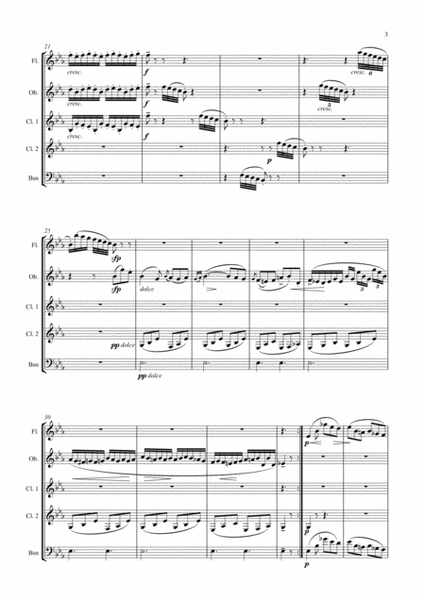 Bagatelle OP. 33 No. 1 arr. wind Quintet