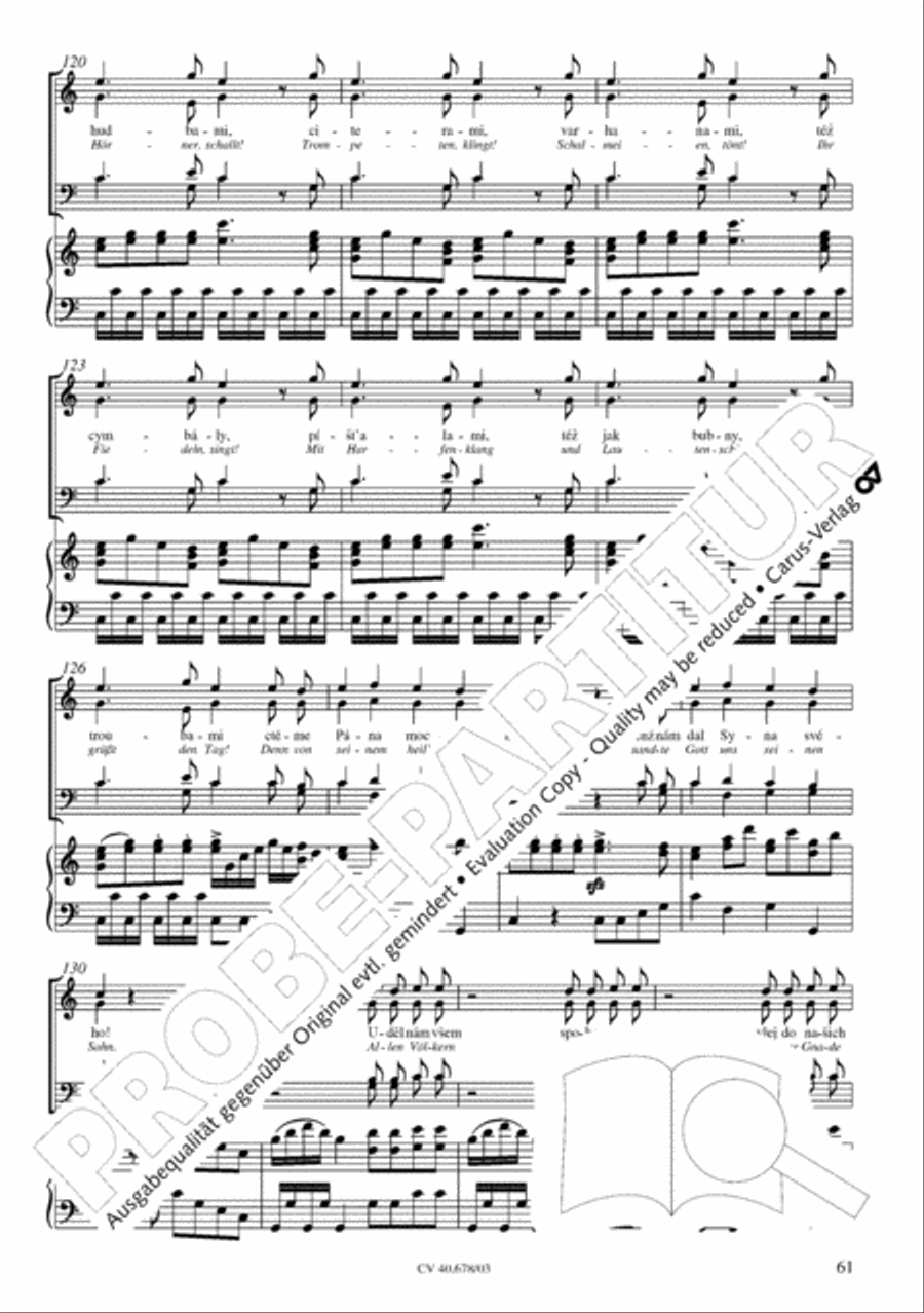 Missa pastoralis bohemica 4-Part scores gallery preview page 62