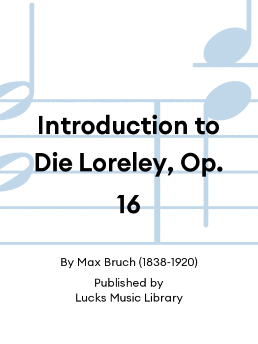 Introduction to Die Loreley, Op. 16 Set of Parts scores gallery preview page 1