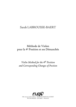 Book cover for Violin Method for the 4th Position