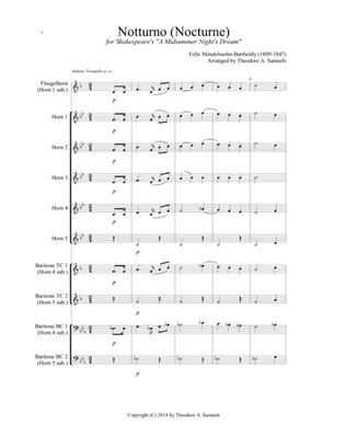 Notturno (Nocturne) for Shakespeare's "A Midsummer Night's Dream" (horn quintet)