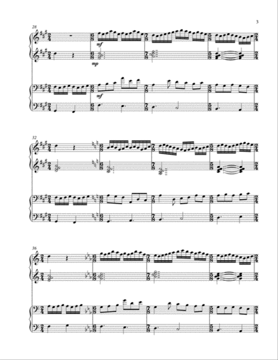 Fantasia on the Themes by M.K. Ciurlionis, Op. 11a (2013) Organ Solo scores gallery preview page 3