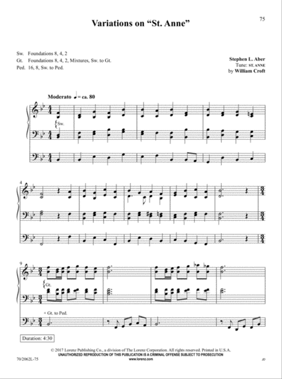 The Sacred Organ Library, Vol. 2 Organ Solo scores gallery preview page 43