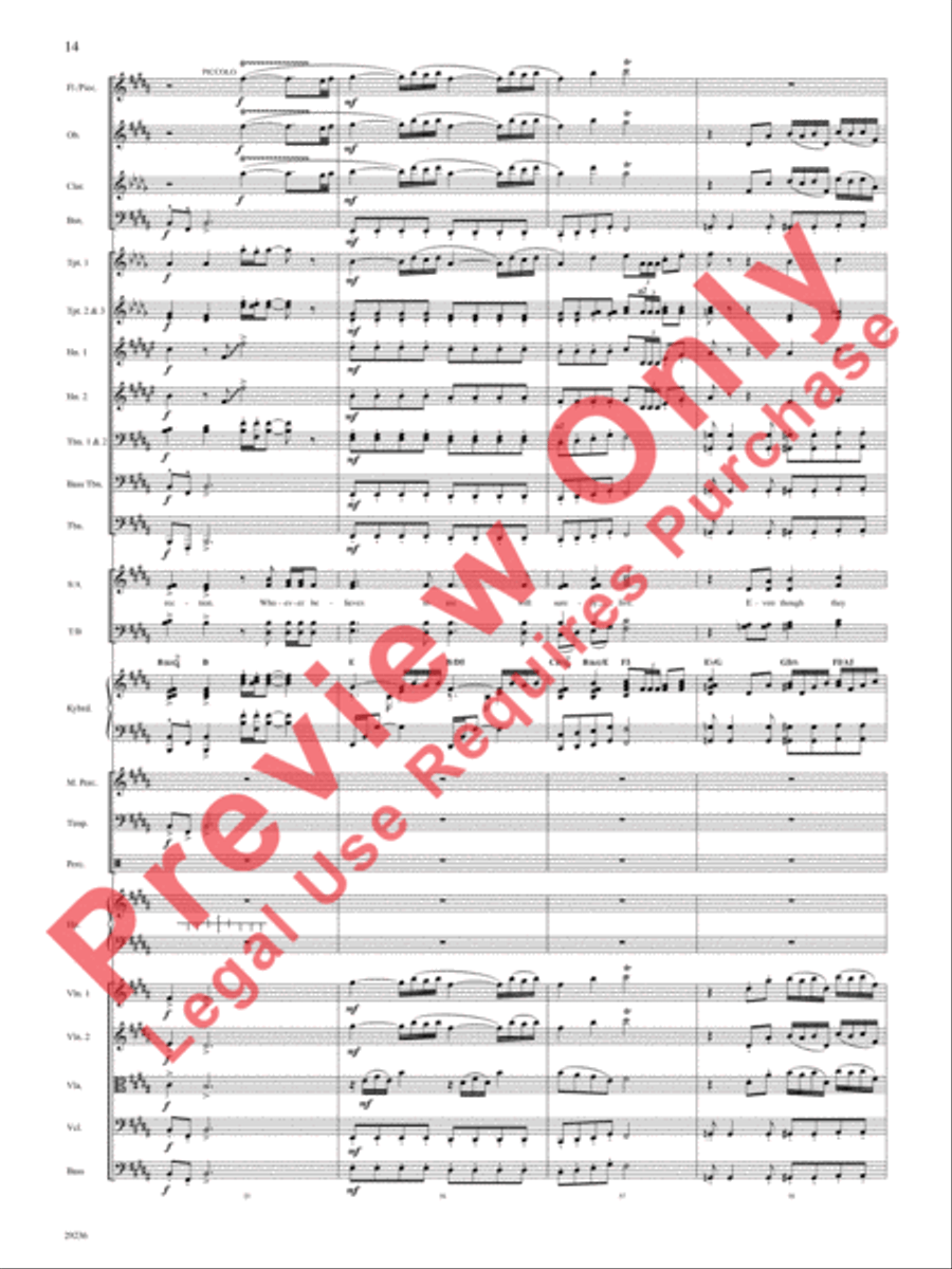 I Am I Am Choir scores gallery preview page 15