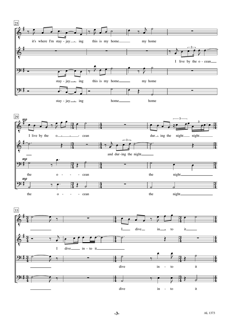 The Anchor Song The Anchor Song TTBB scores gallery preview page 3