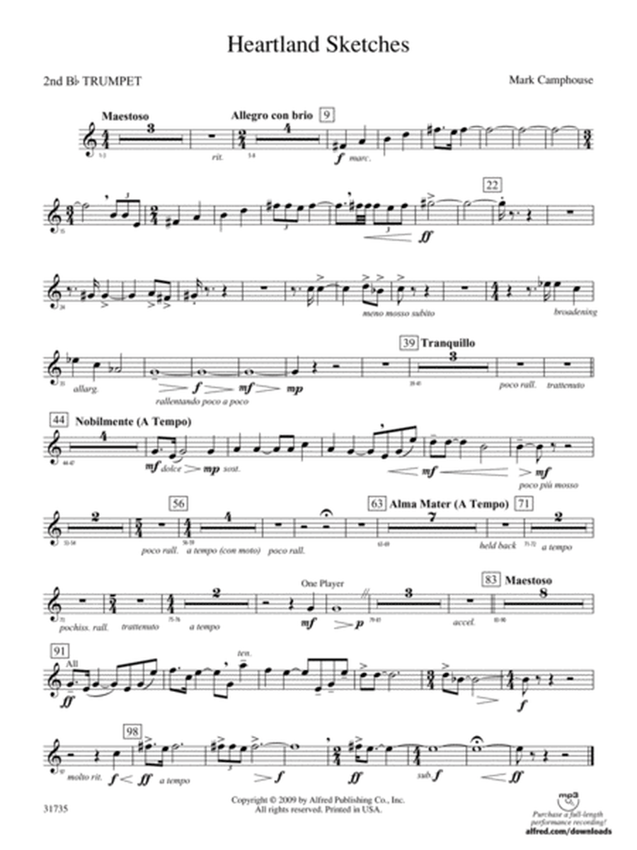 Heartland Sketches: 2nd B-flat Trumpet