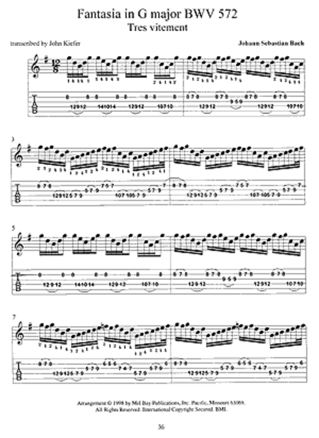 J. S. Bach for Electric Guitar by Johann Sebastian Bach Electric Guitar  Sheet Music Sheet Music Plus