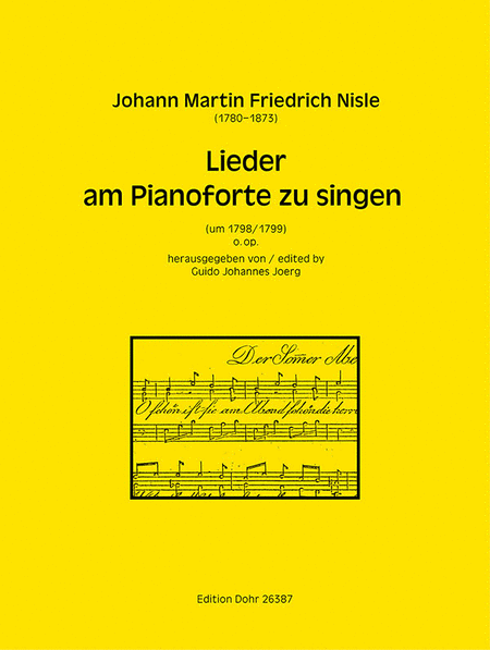 Lieder am Pianoforte zu singen o.op. (1798/1799)