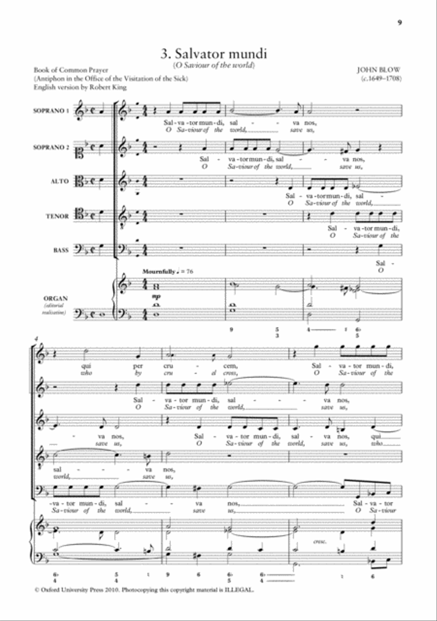 English Church Music, Volume 1: Anthems and Motets 4-Part scores gallery preview page 5