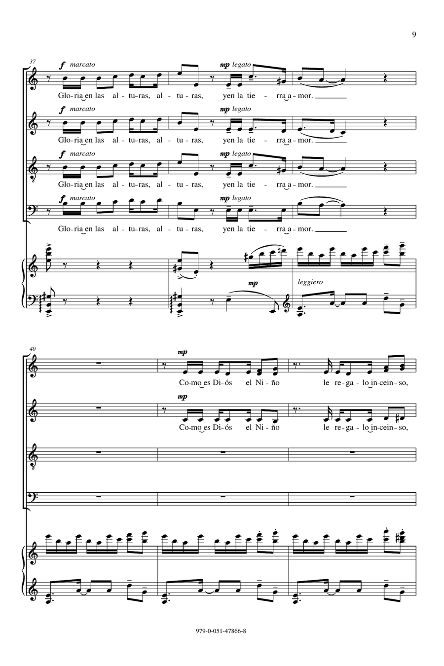 O Brillante Estrella 4-Part scores gallery preview page 6