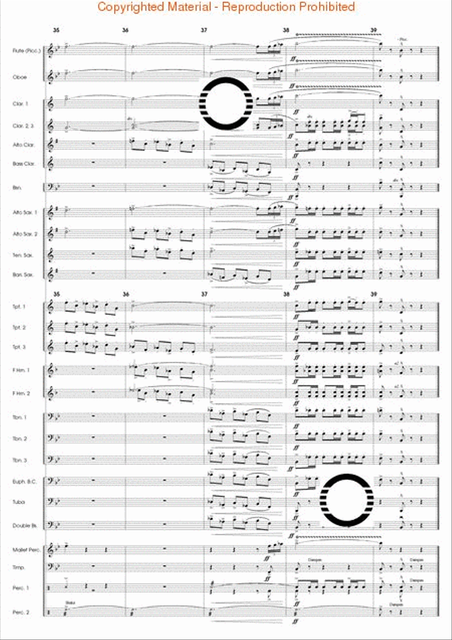 Articulation Studies Concert Band scores gallery preview page 66