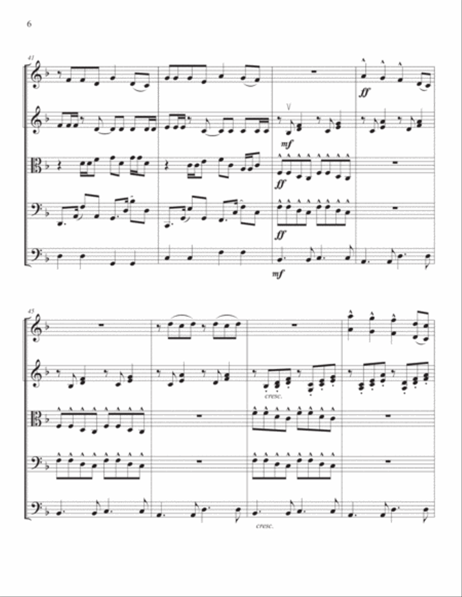 Barbie Girl String Orchestra scores gallery preview page 6