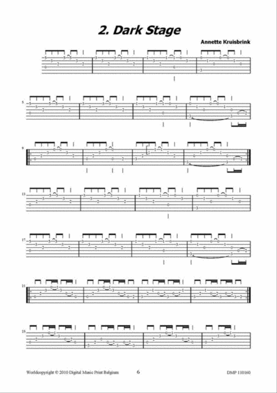 Access Permitted Guitar Tablature scores gallery preview page 2