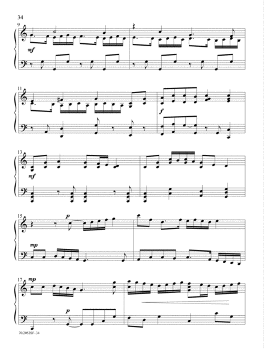 The Day of Celebration Piano Solo scores gallery preview page 15