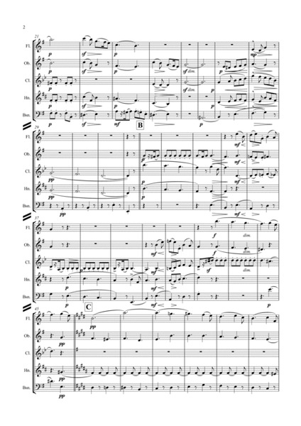 Elgar: Serenade for Strings Op.20 Mvt.1 Allegro - wind quintet image number null