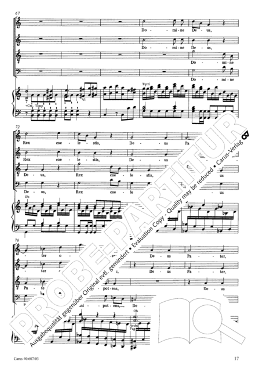 Mass in time of war (Missa in tempore belli) 4-Part scores gallery preview page 24