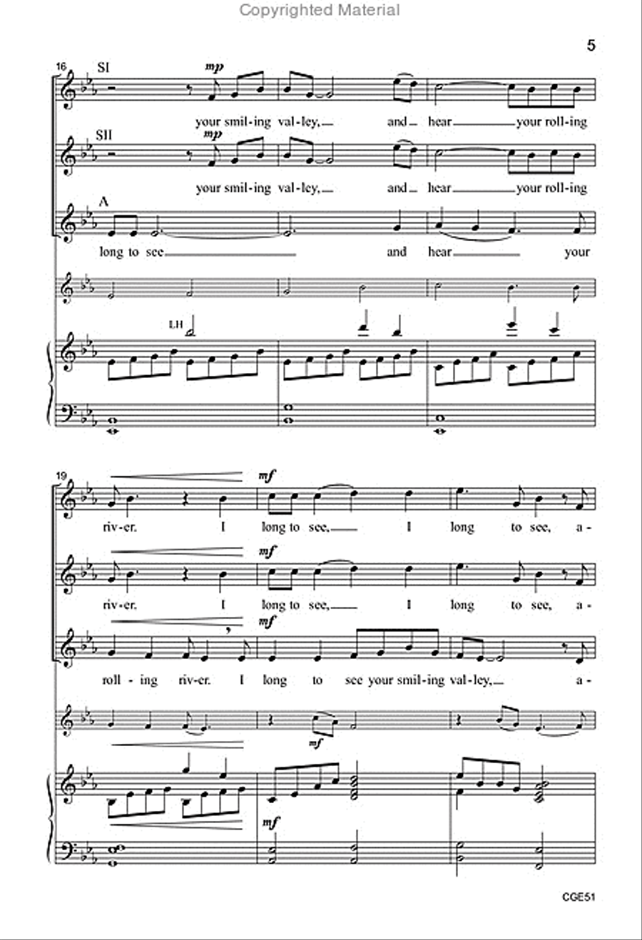 Shenandoah (SSA with opt. viola) SSA scores gallery preview page 4