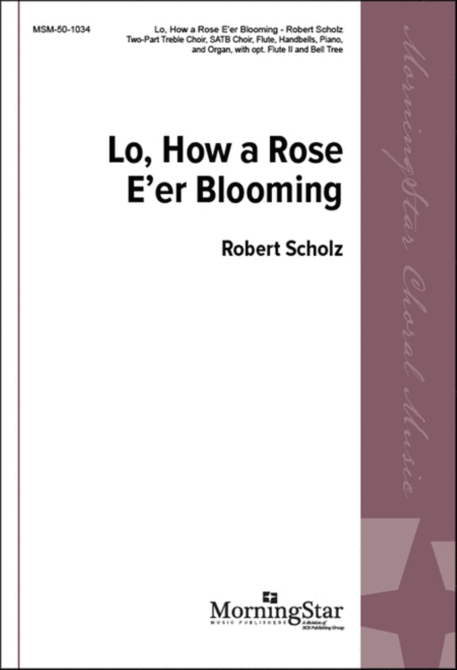 Lo, How a Rose E'er Blooming 4-Part scores gallery preview page 1