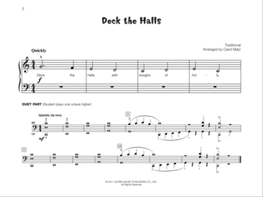 Famous & Fun Pop Christmas, Book 1 Piano Method scores gallery preview page 2