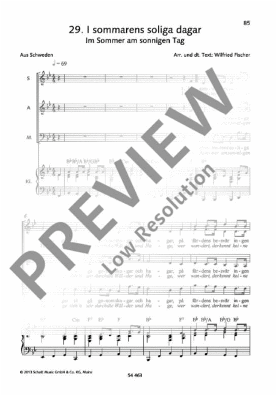 I sommarens soliga dagar A Cappella scores gallery preview page 2