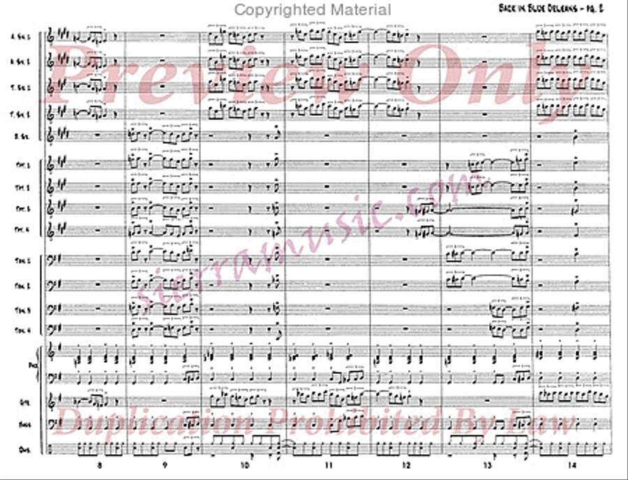Back In Blue Orleans Back In Blue Orleans Big Band scores gallery preview page 3