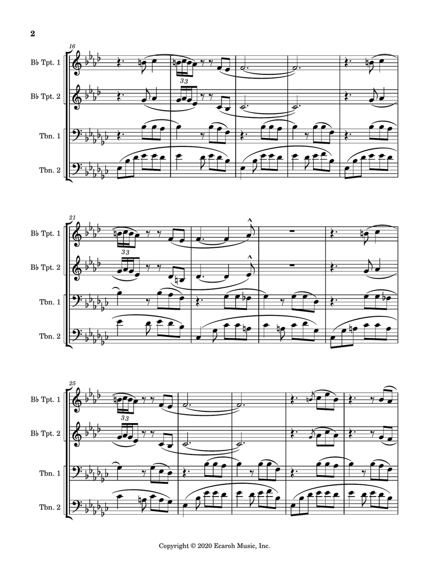 Senor Blues Trombone scores gallery preview page 2