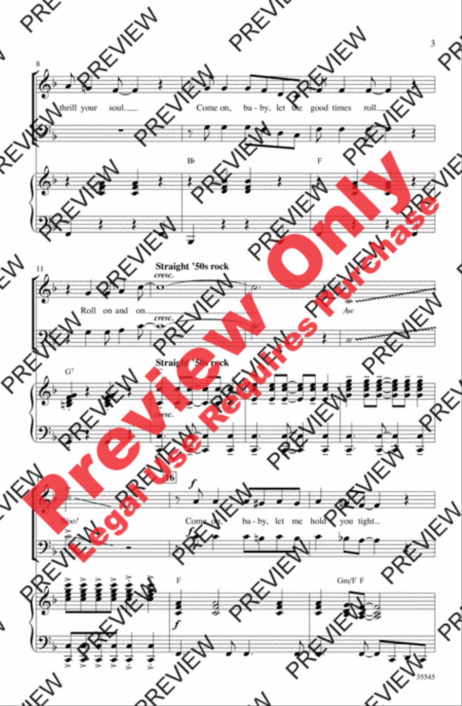 We Love the '50s We Love the '50s 3-Part scores gallery preview page 3