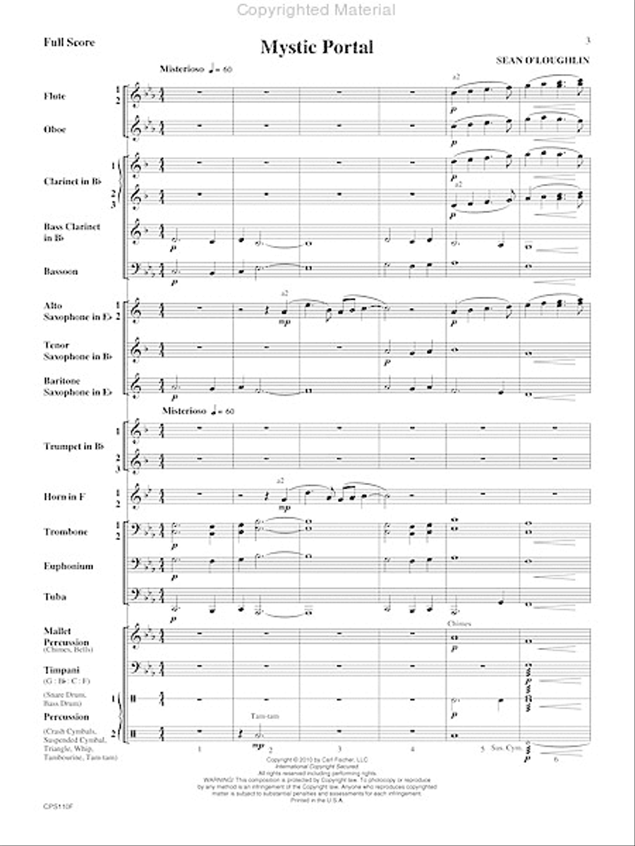Mystic Portal Concert Band scores gallery preview page 4