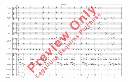 Don't Stop Believin' by Jonathan Cain Marching Band - Sheet Music
