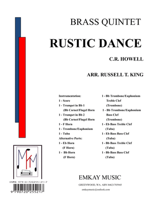 Book cover for RUSTIC DANCE – BRASS QUINTET