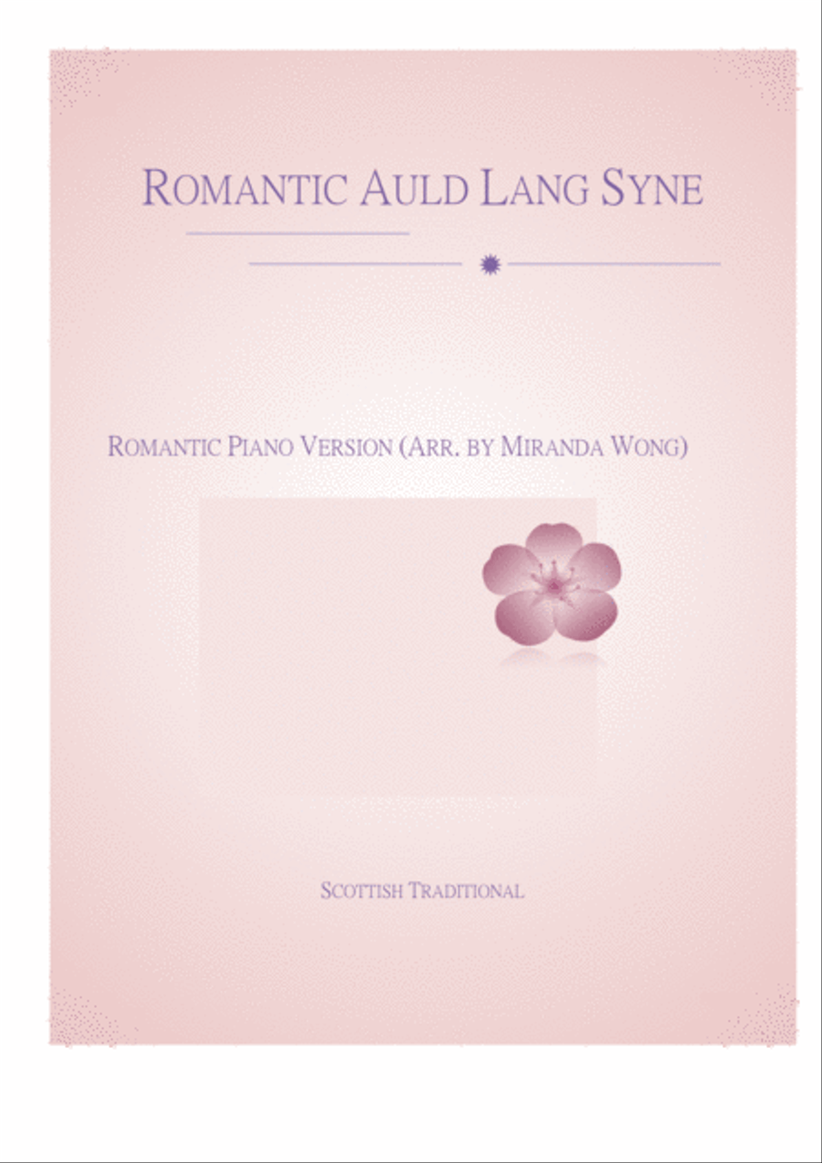 Romantic Auld Lang Syne - Easy Piano Solo (With Chords) Easy Piano scores gallery preview page 1