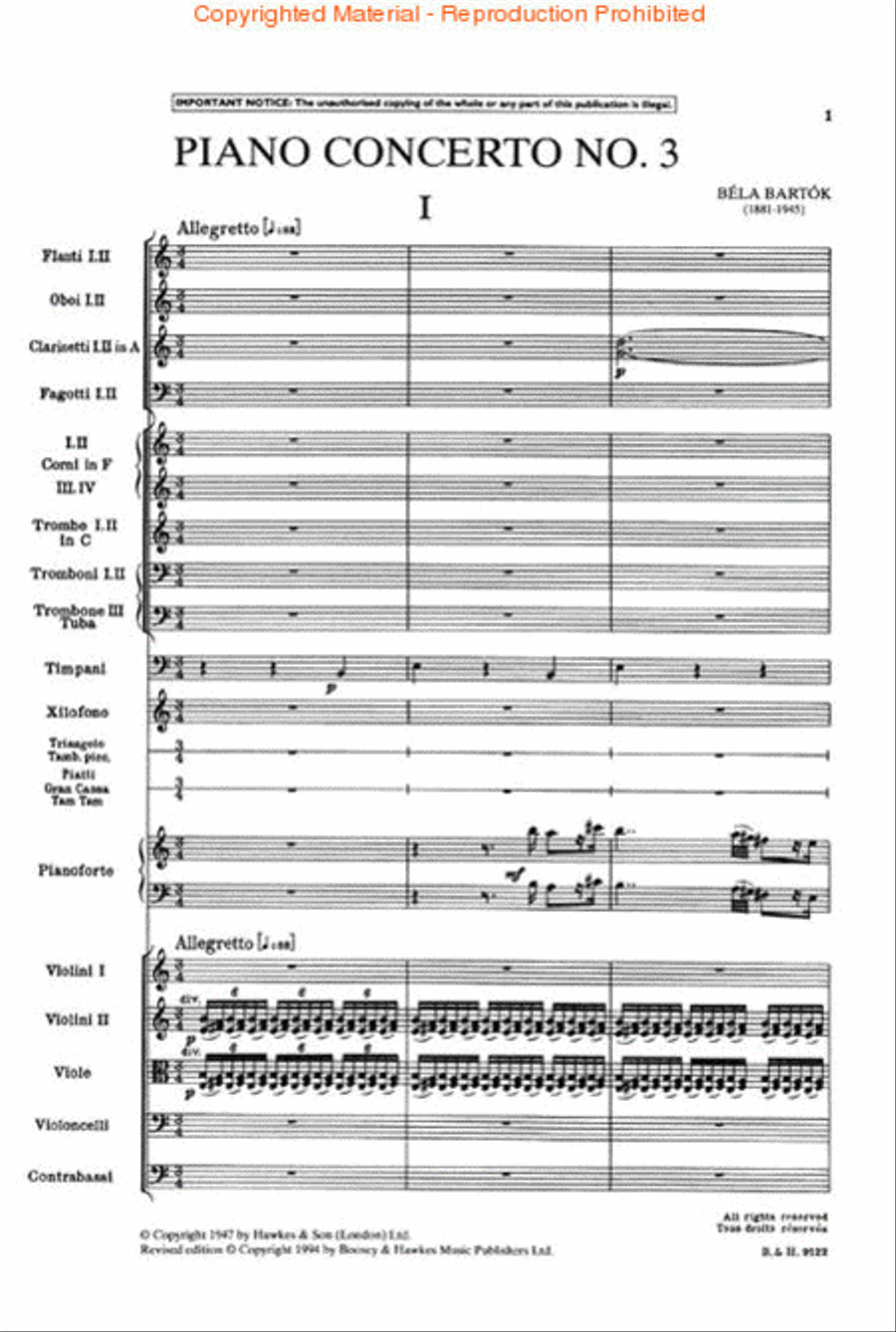 Piano Concerto No. 3 (1994) Orchestra scores gallery preview page 2