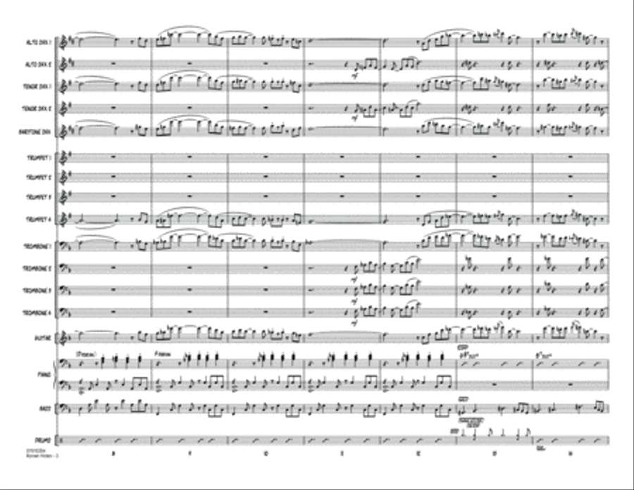 Roman Notes - Conductor Score (Full Score) Jazz Ensemble scores gallery preview page 3
