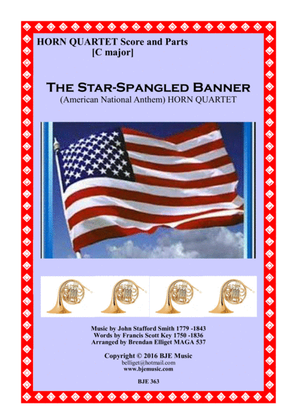 Book cover for The Star-Spangled Banner - Horn Quartet Score and Parts PDF