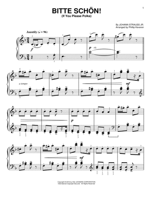 Bitte schon! (If You Please Polka) [Classical version] (arr. Phillip Keveren)