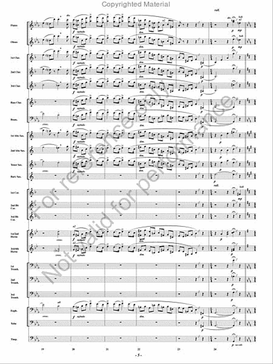Pagliacci Concert Band scores gallery preview page 4