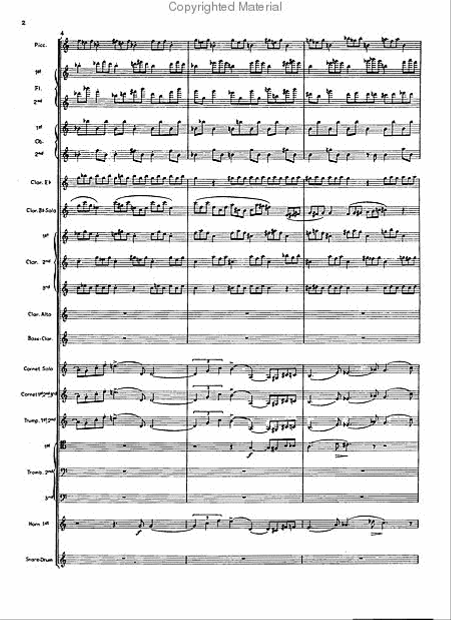 Symphony in B-flat Major for Concert Band Concert Band scores gallery preview page 3