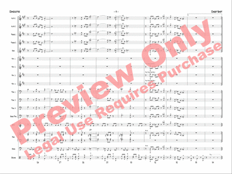 Cheep Shot Cheep Shot Jazz Ensemble scores gallery preview page 7