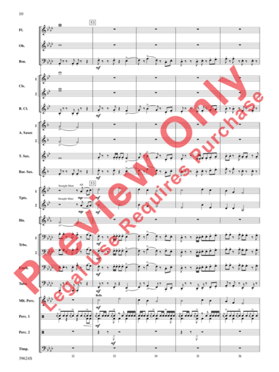 Cradle Hymn Concert Band scores gallery preview page 11